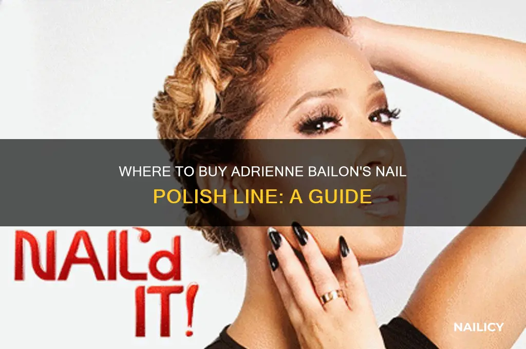 where can i buy adrienne bailon nail polish line
