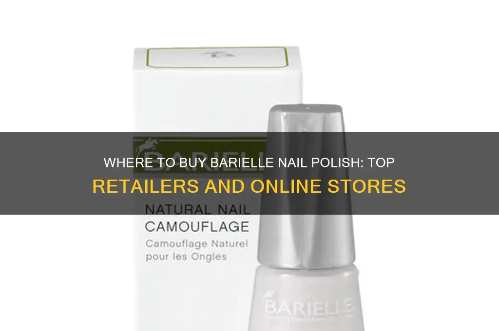 where can i buy barielle nail polish