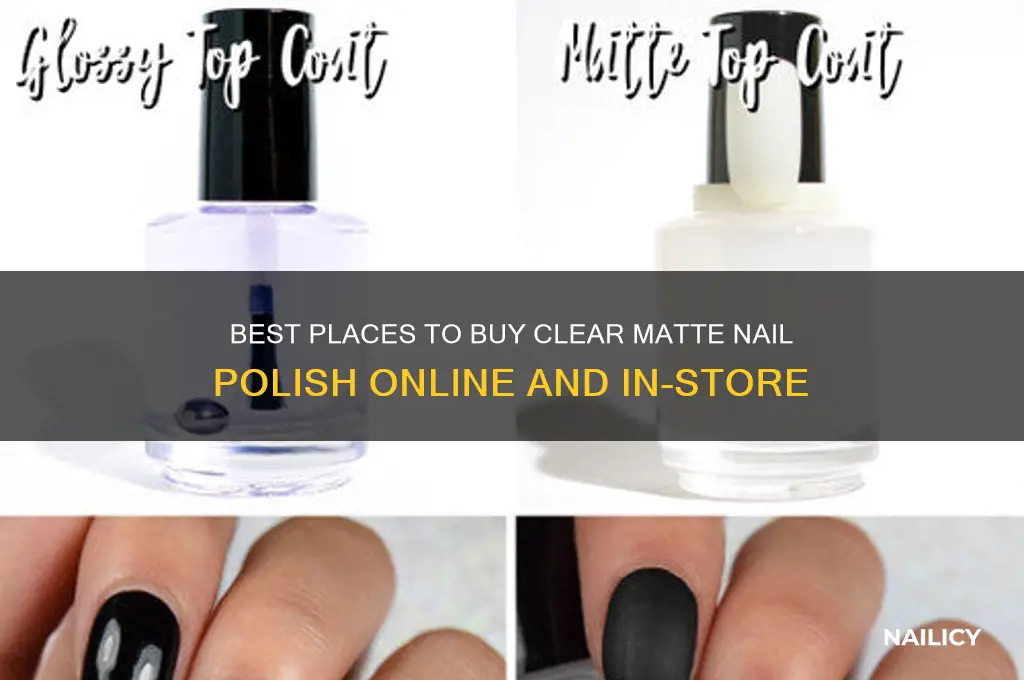 where can i buy clear matte nail polish