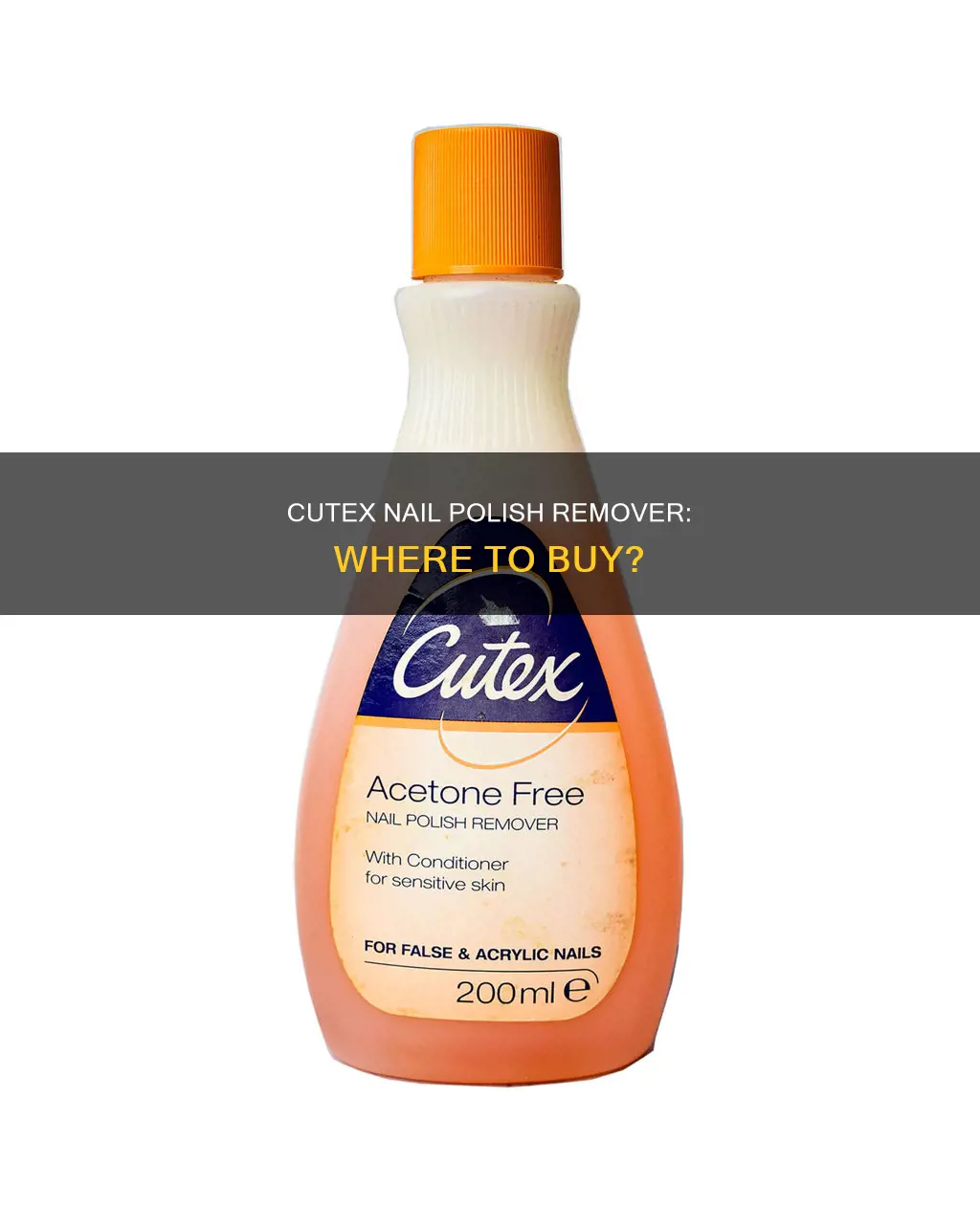 where can i buy cutex nail polish remover