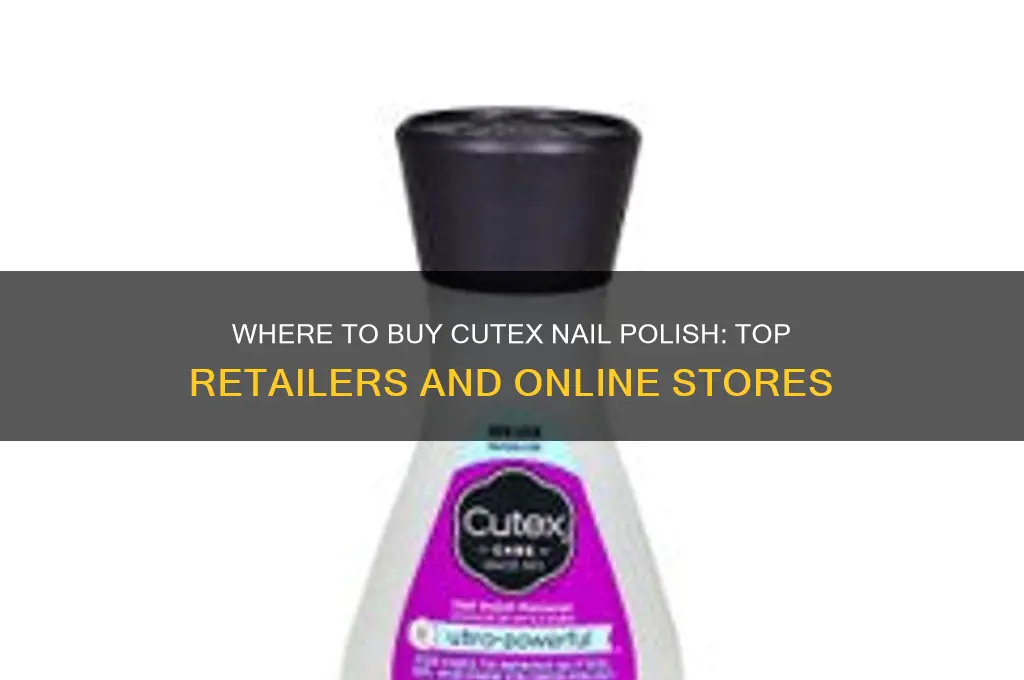 where can i buy cutex nail polish
