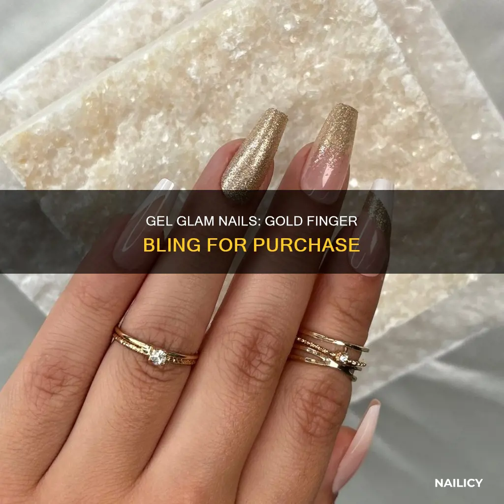 where can i buy gold finger gel glam nails