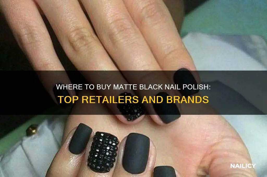 where can i buy matte black nail polish