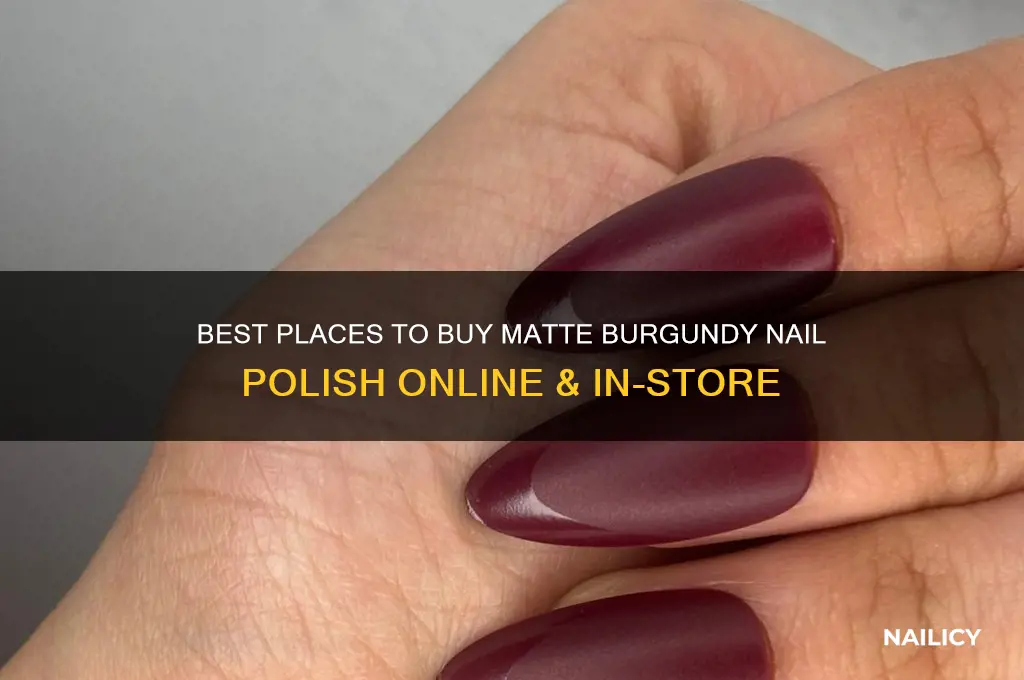 where can i buy matte burgundy nail polish