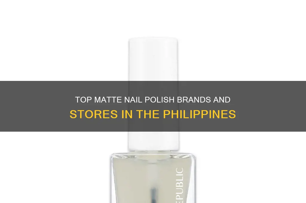 where can i buy matte nail polish in the philippines