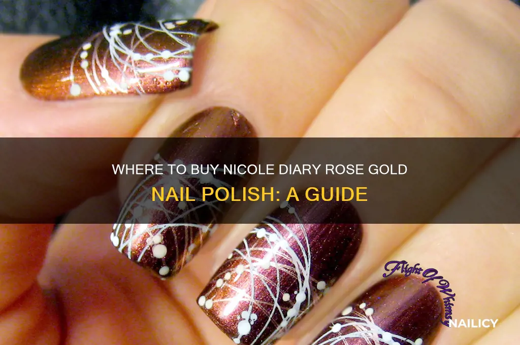 where can i buy nicole diary rose gold nail polish