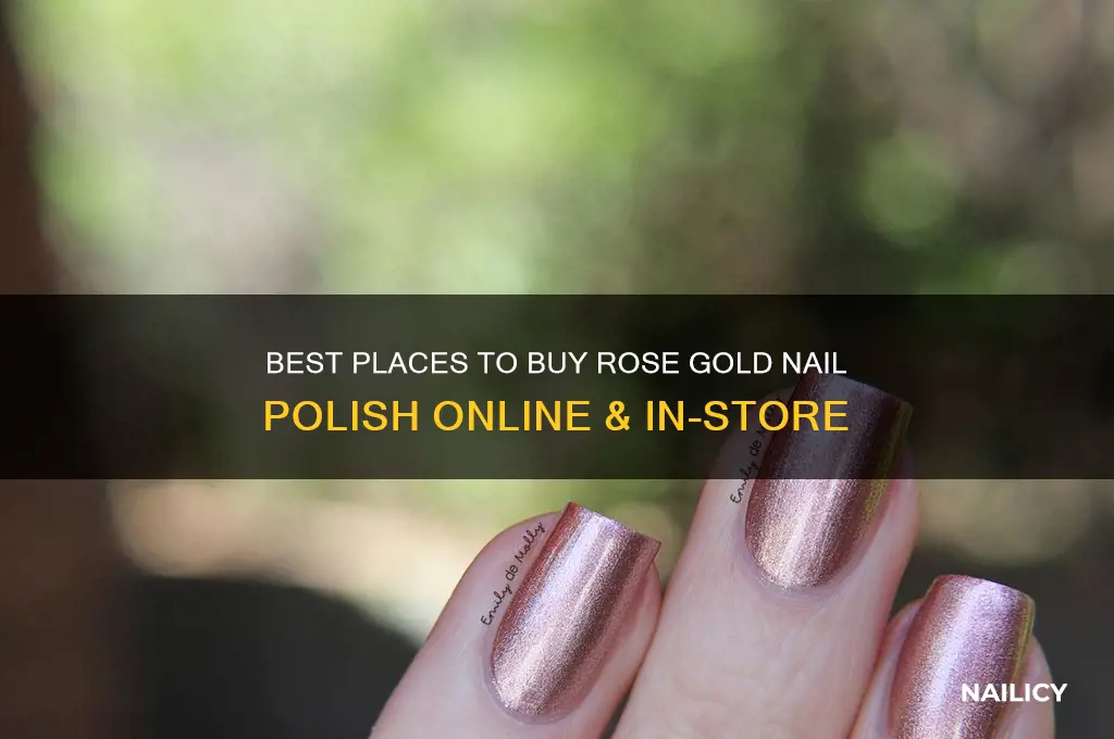 where can i buy rose gold nail polish
