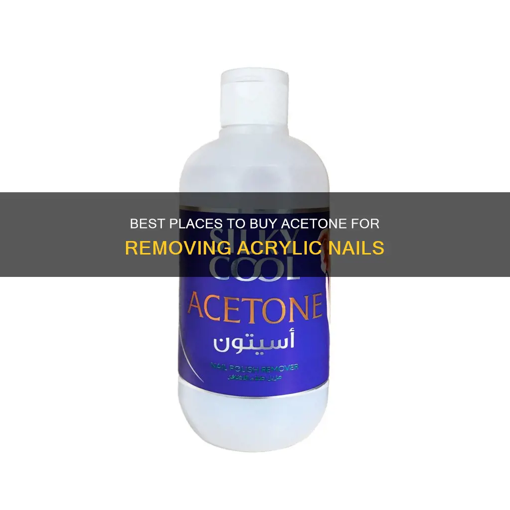 where can you buy acetone to remove acrylic nails
