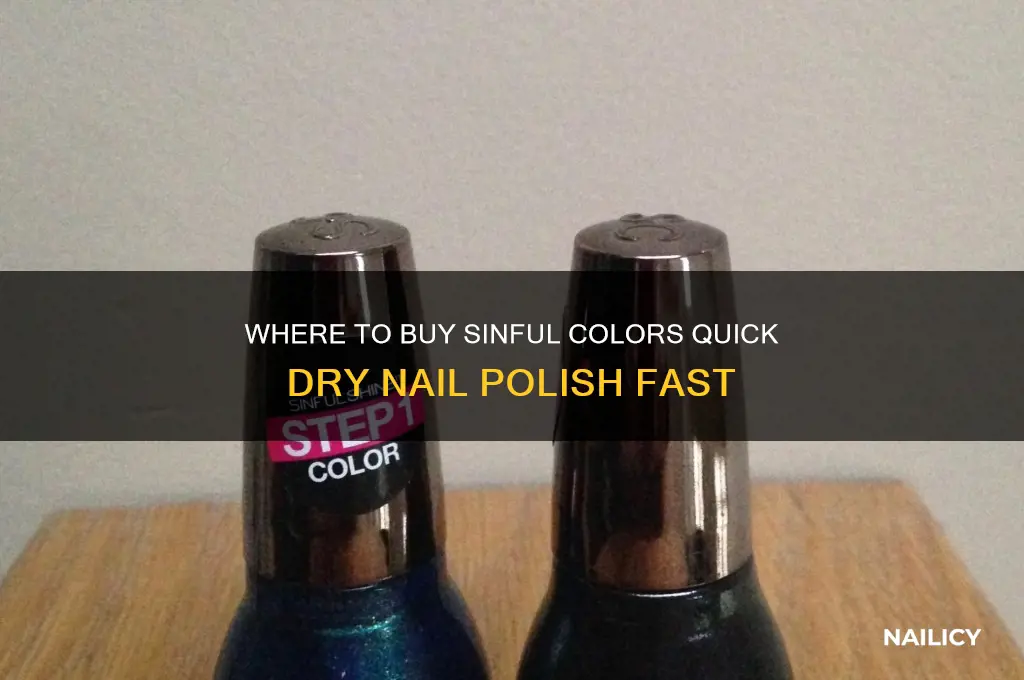 where can you buy sinful colors nail polish quick dry