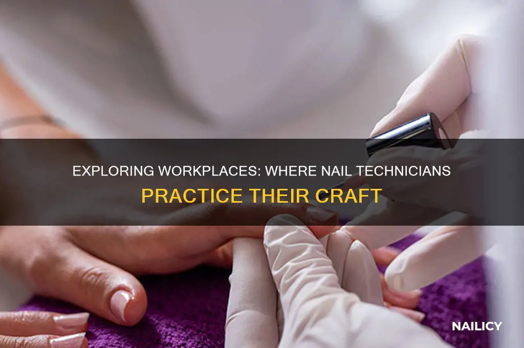 where do nail technicians work