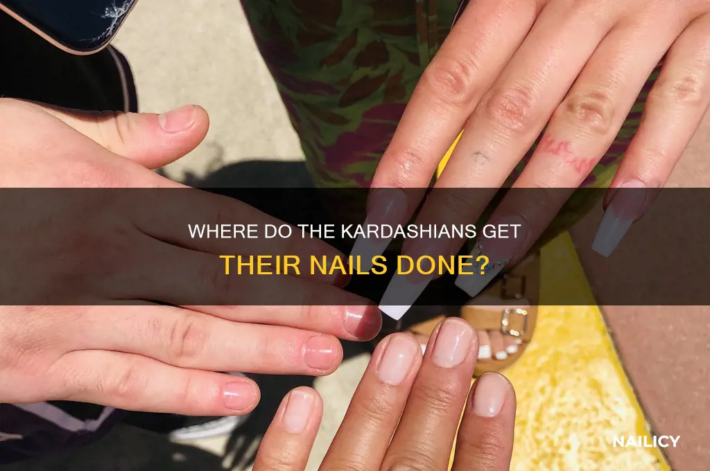 where do the kardashians do their nails