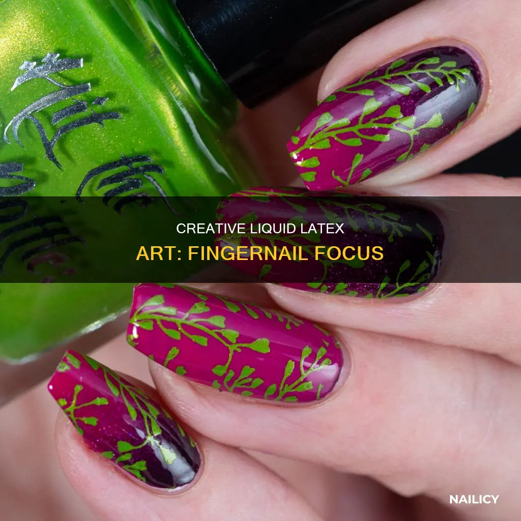 where do you find finger nail art liquid latex