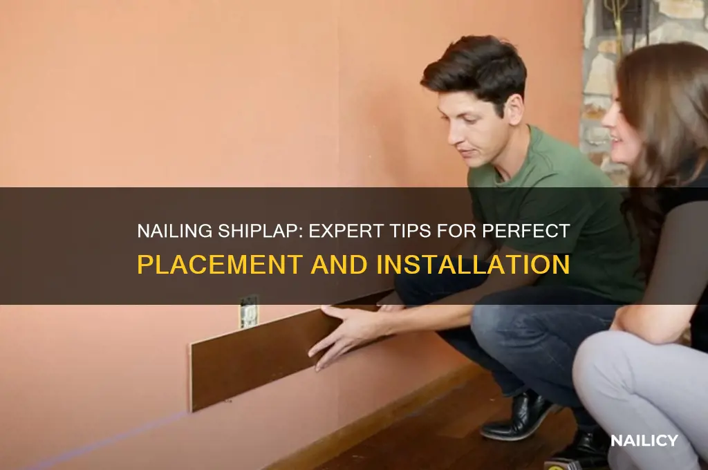 where do you nail shiplap