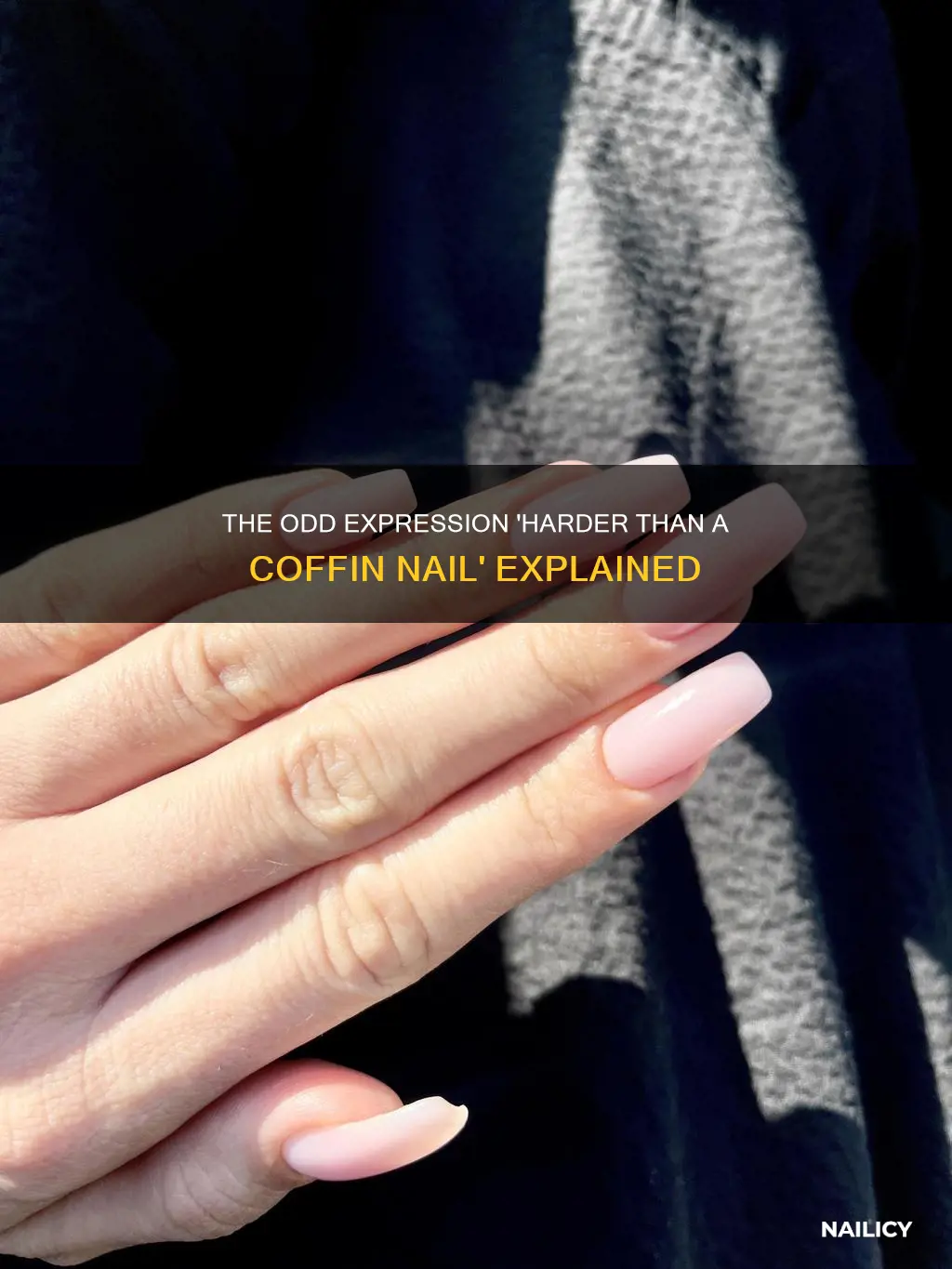 where does harder than a coffin nail mean