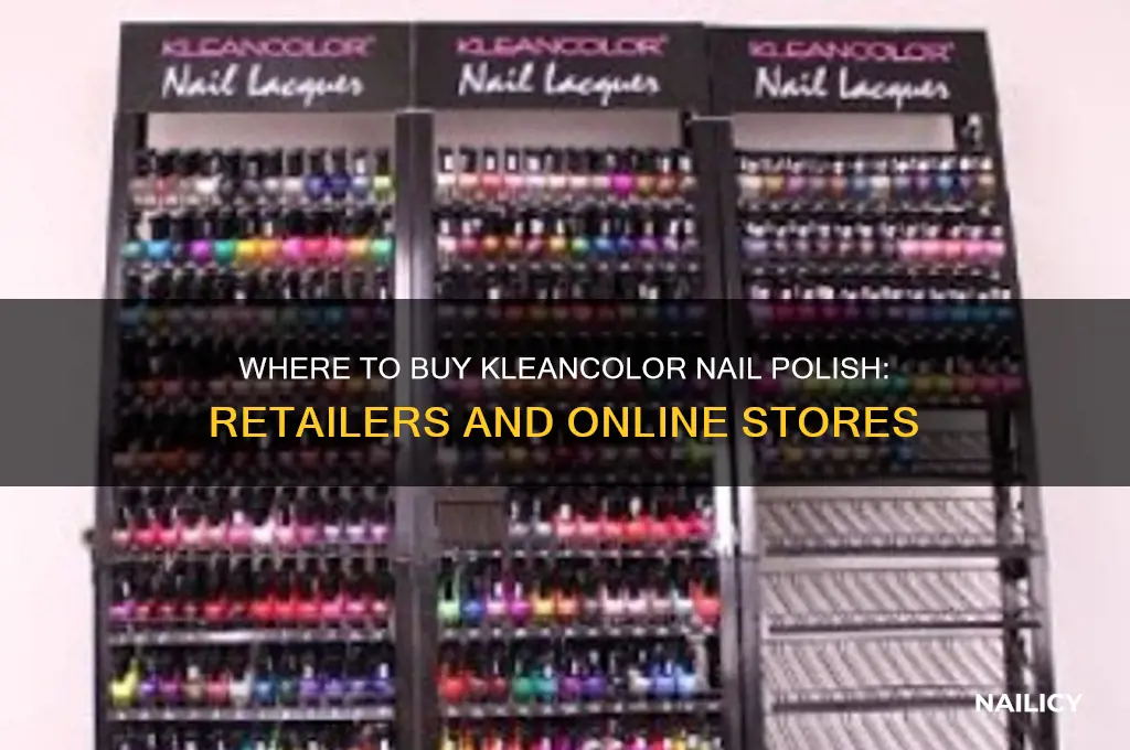where is klean color nail polish sold