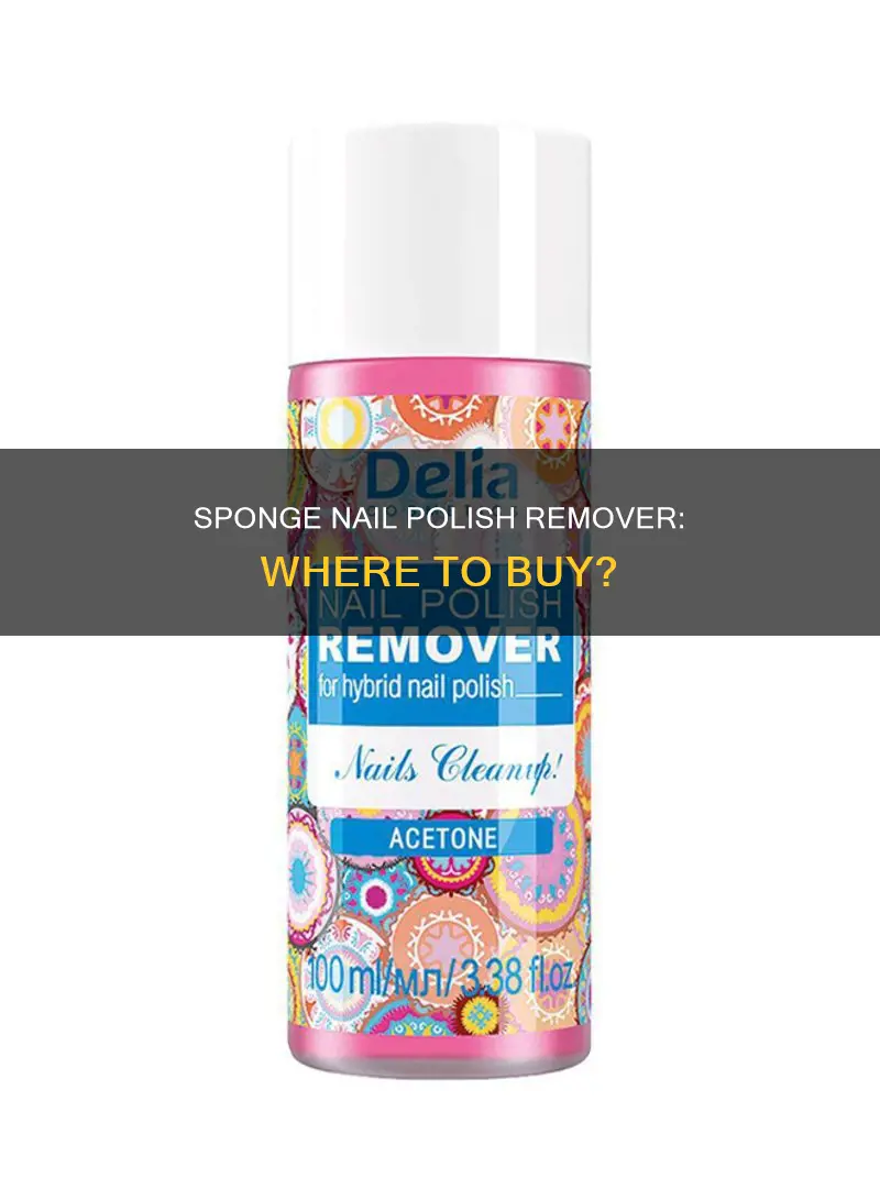 where is nail polish remover sponge sold at