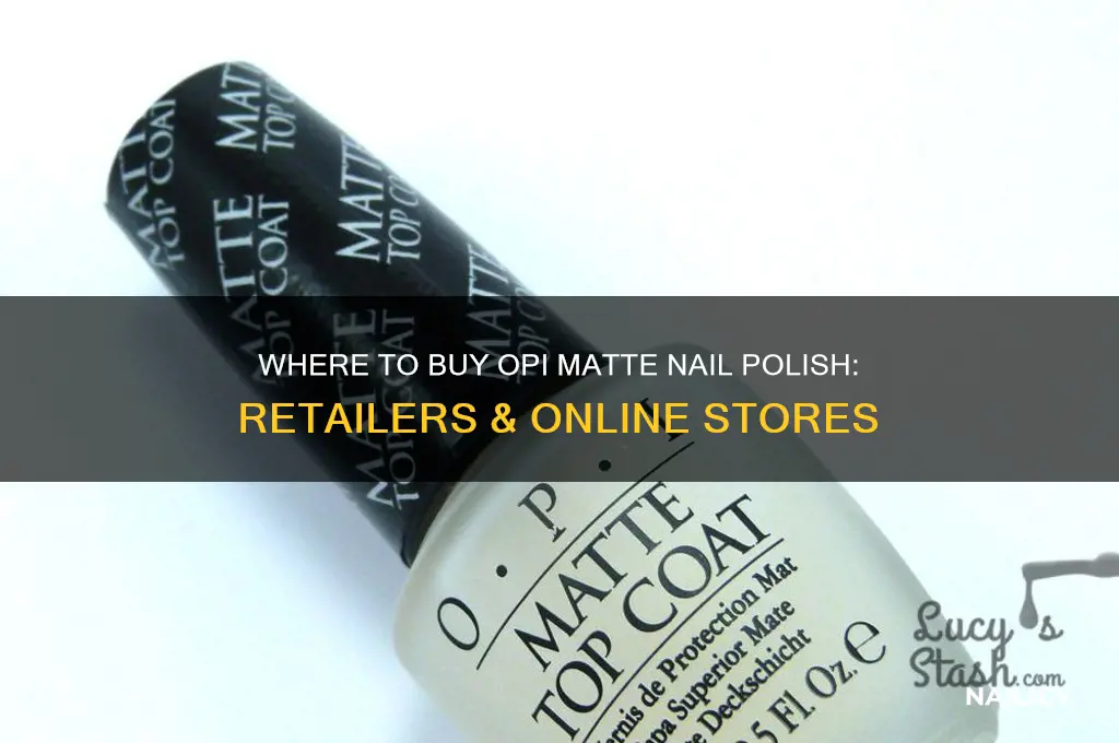 where is opi matte nail polish sold