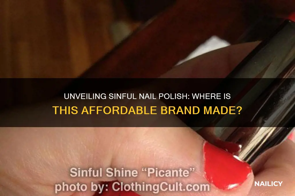 where is the brand sinful nail polish made