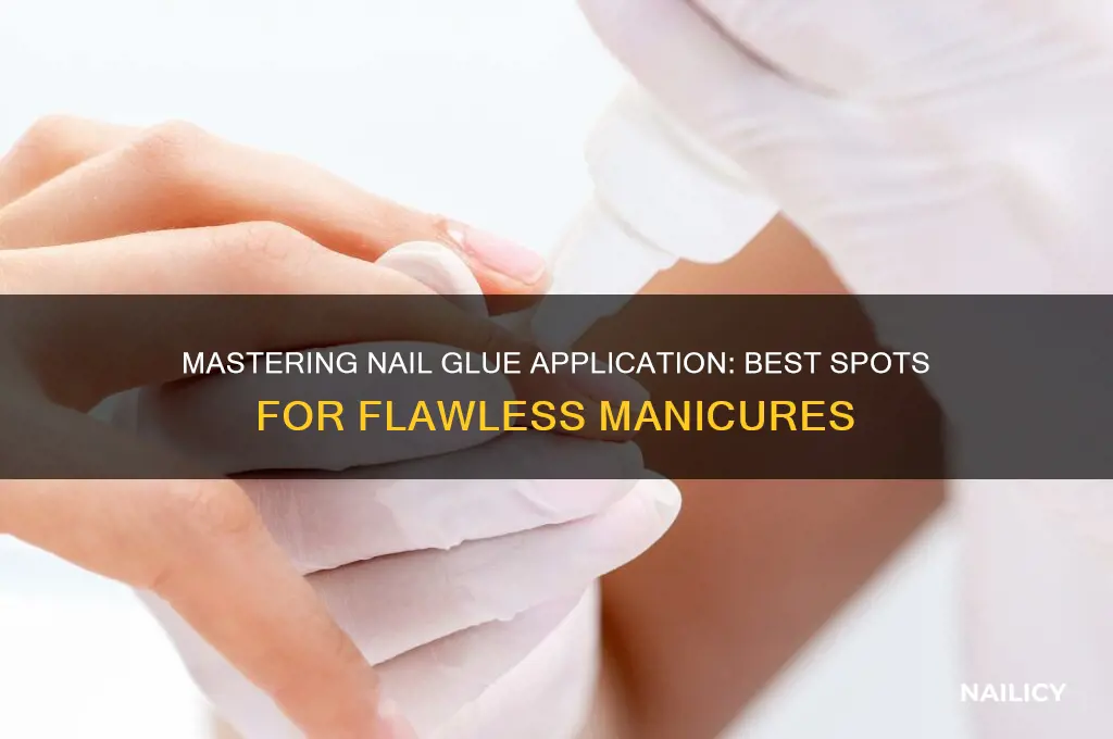 where to apply nail glue