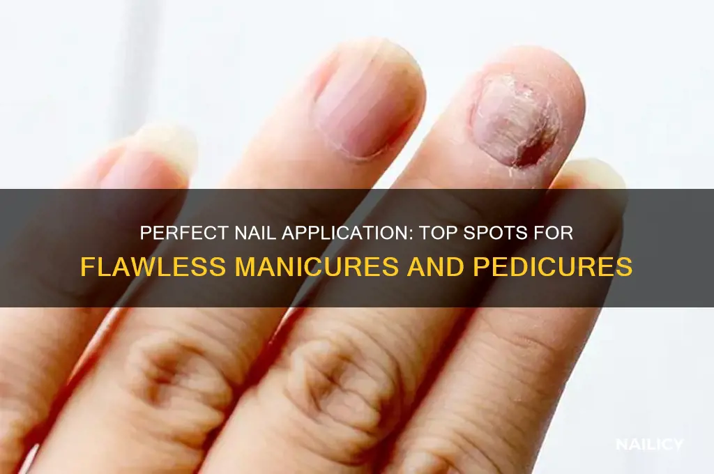 where to apply nails