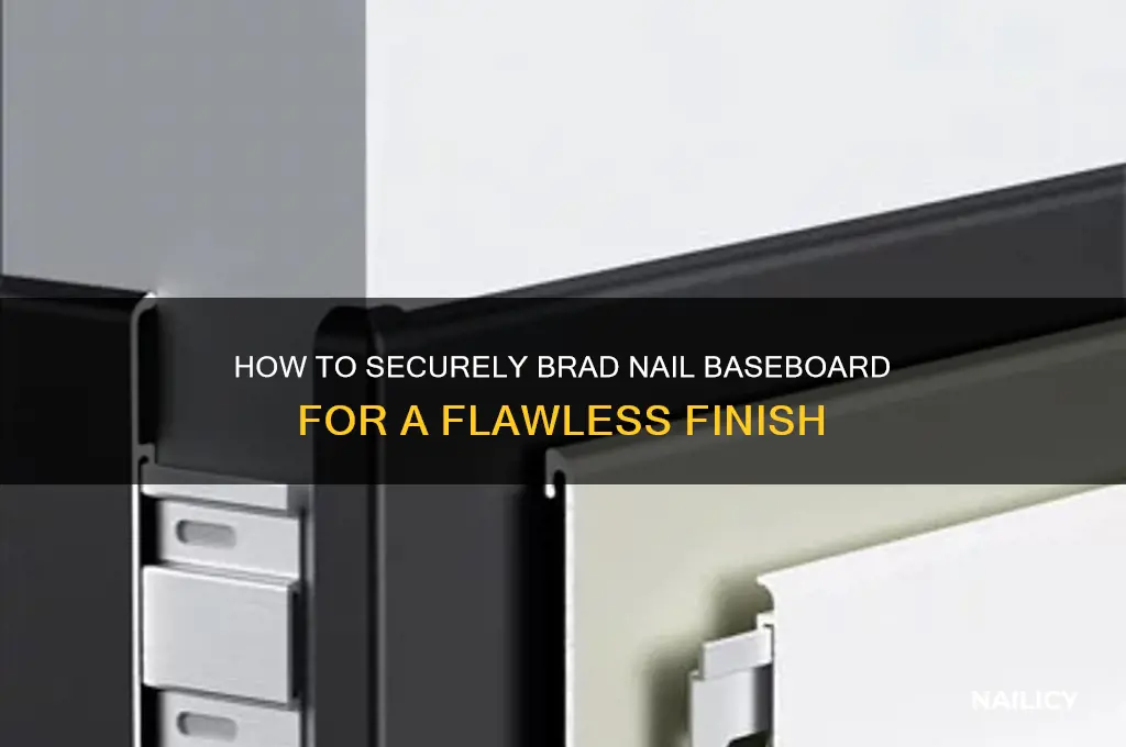 where to brad nail baseboard