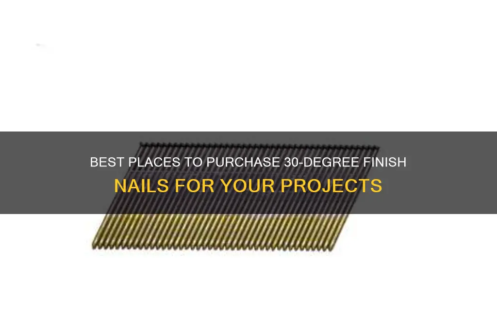 where to buy 30 degree finish nails