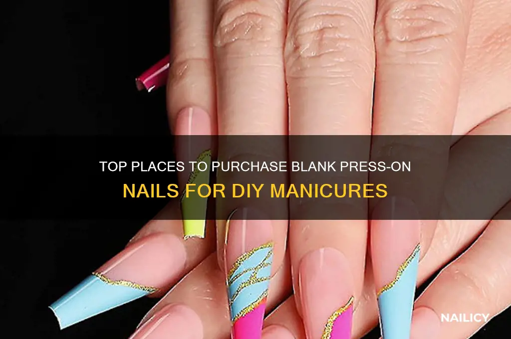 where to buy blank press on nails
