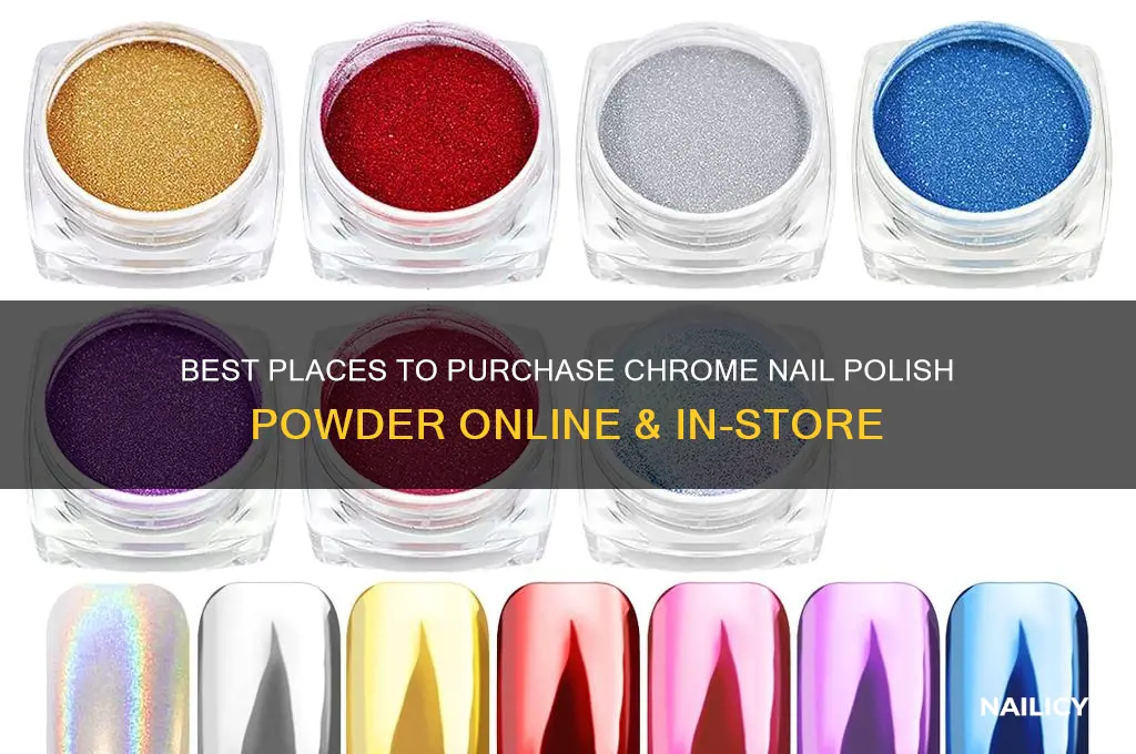 where to buy chrome nail polish powder
