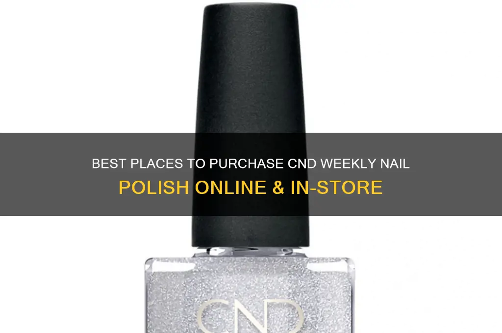 where to buy cnd weekly nail polish