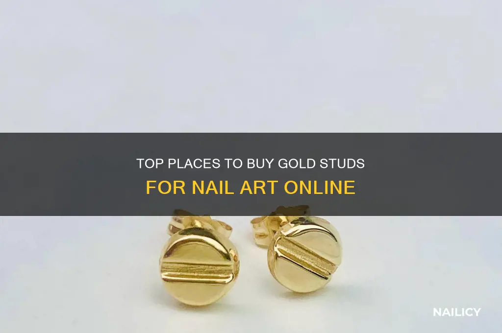 where to buy gold studs for nails