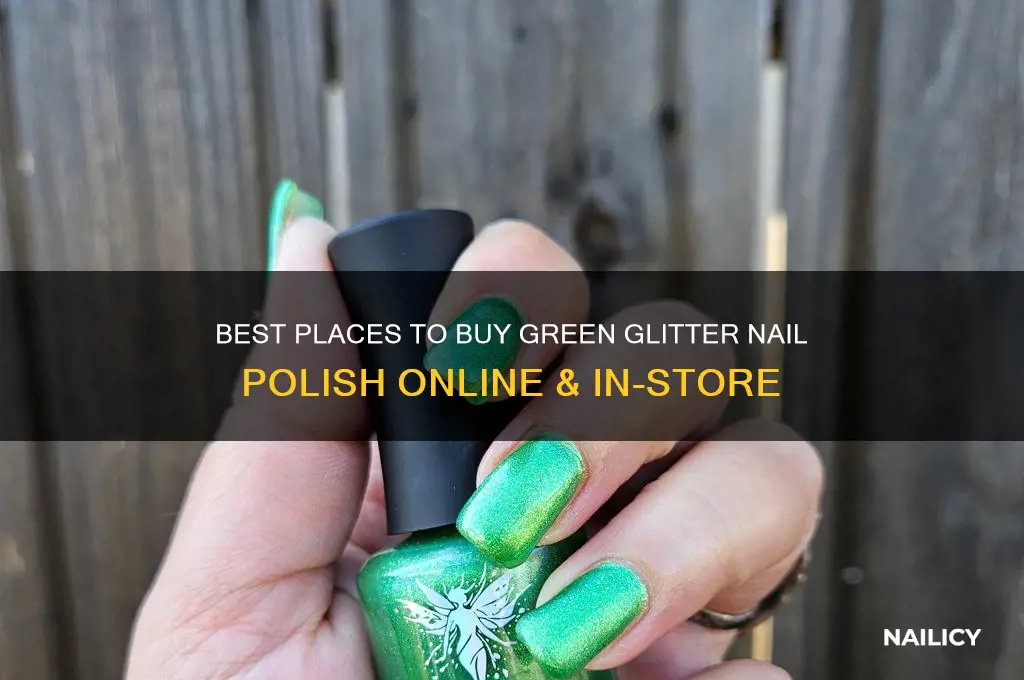 where to buy green glitter nail polish
