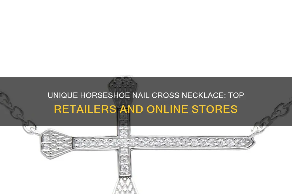 where to buy horseshoe nail cross necklace