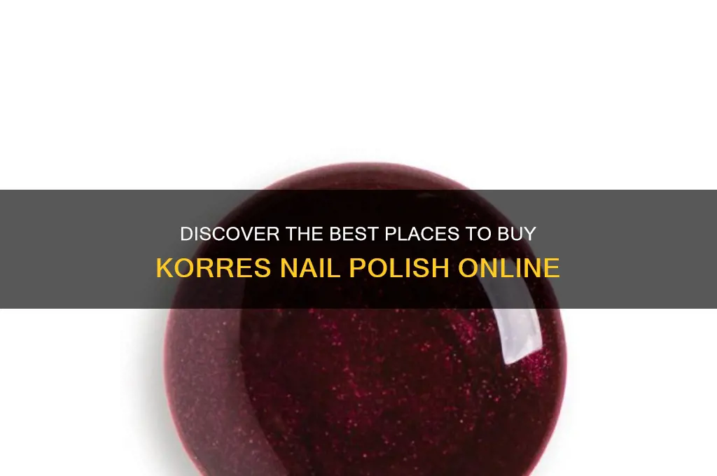 where to buy korres nail polish