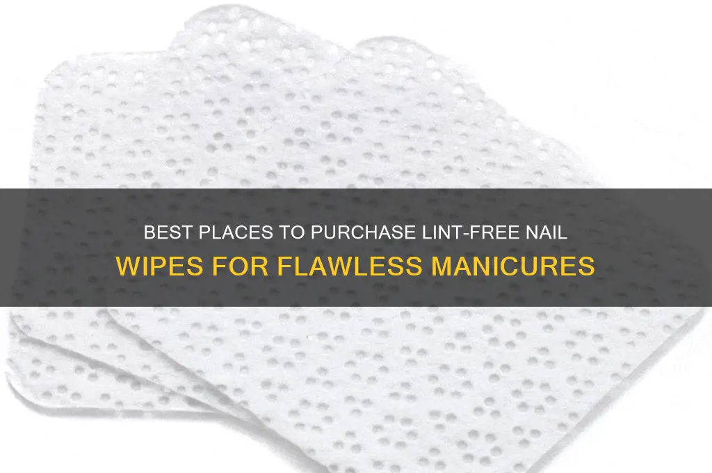 where to buy lint free nail wipes