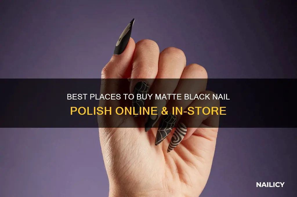 where to buy matte black nail polish