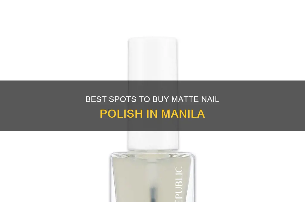 where to buy matte nail polish in manila