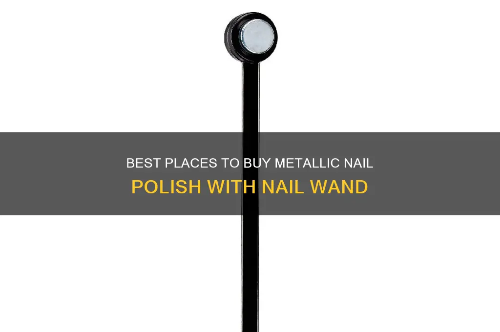where to buy metallic nail polish with nail wand