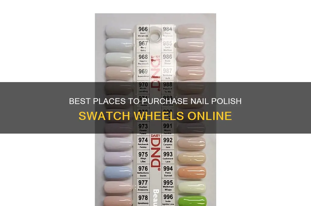 where to buy nail polish swatch wheels