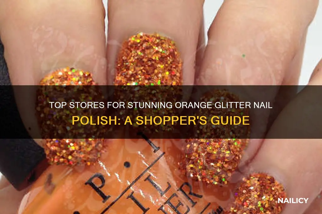 where to buy orange glitter nail polish
