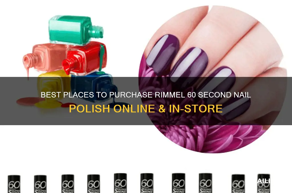 where to buy rimmel 60 second nail polish