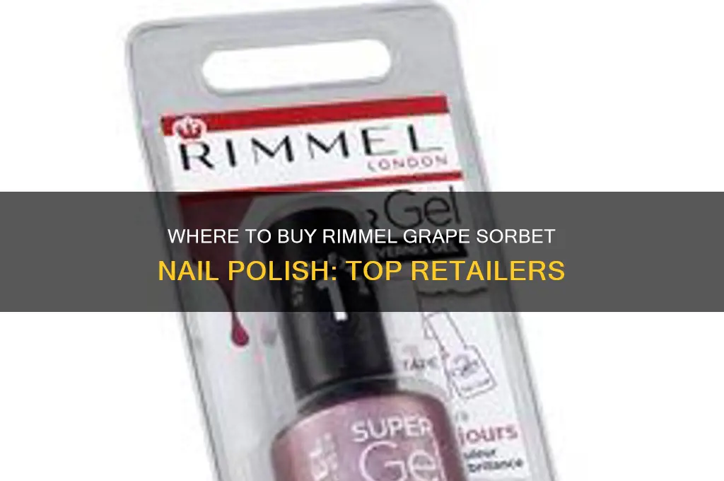 where to buy rimmel grape sorbet nail polish