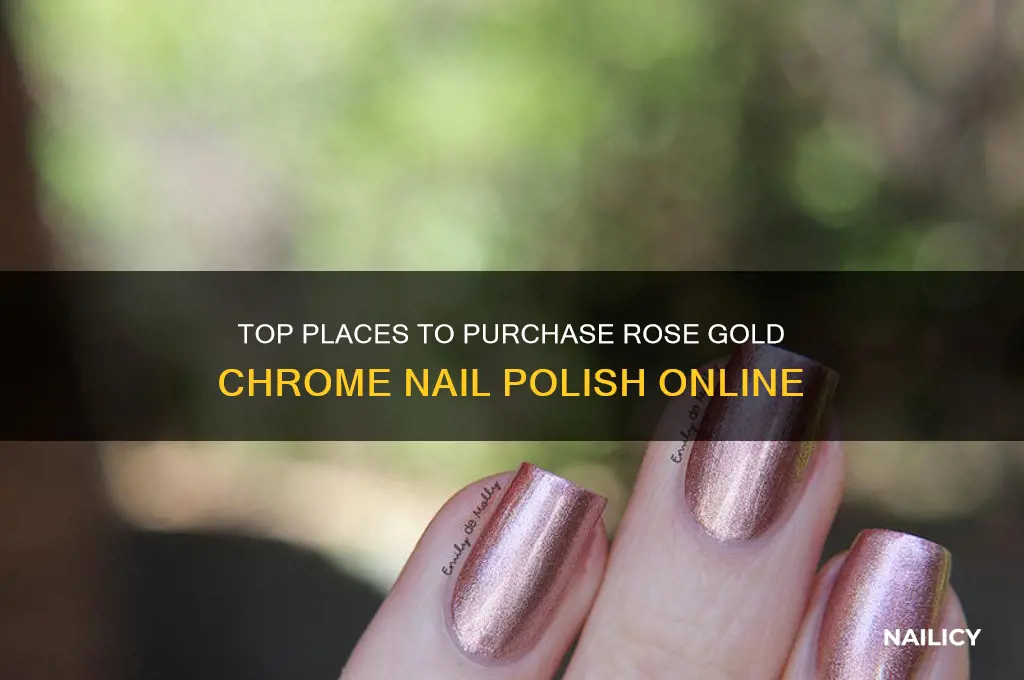 where to buy rose gold chrome nail polish
