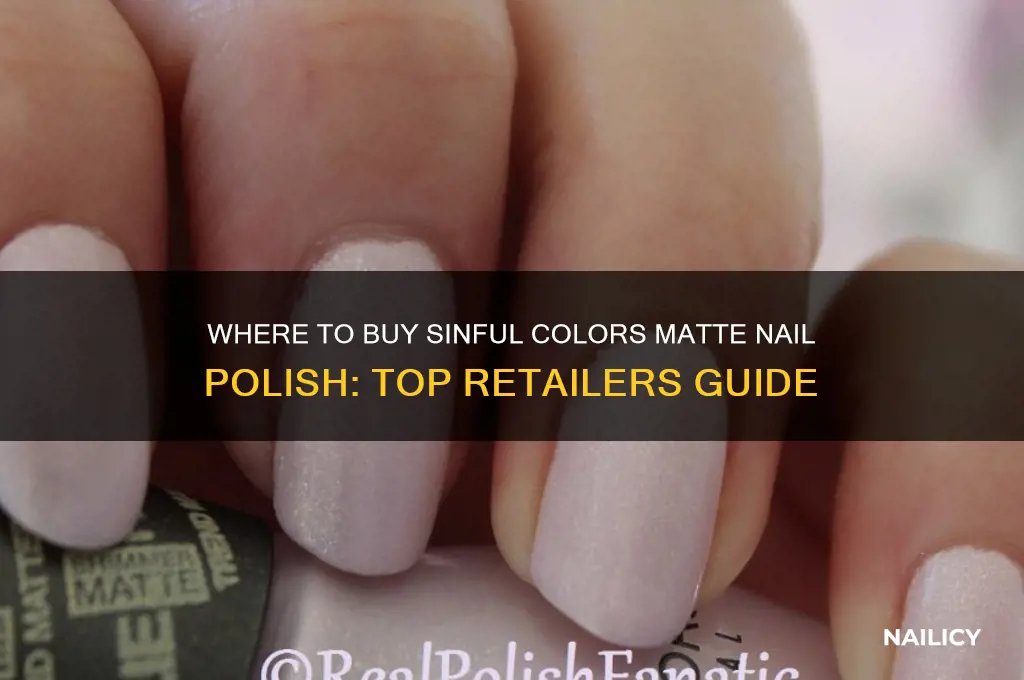 where to buy sinful colors matte nail polish