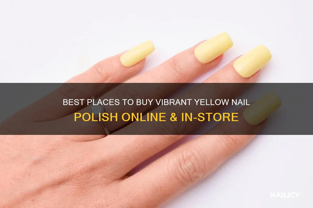 where to buy yellow nail polish