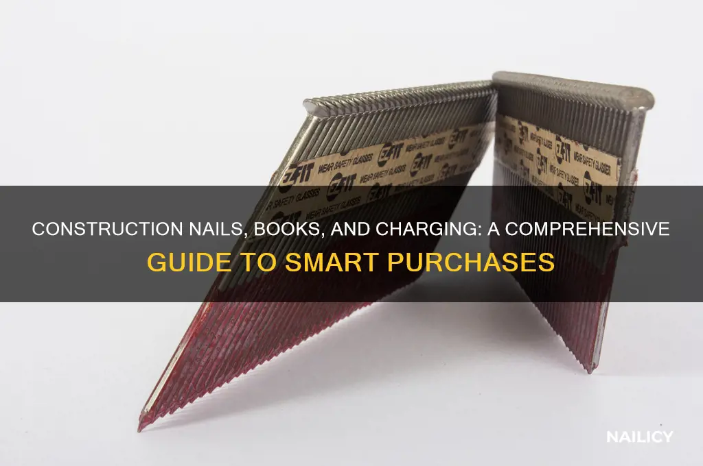 where to charge construction nails purchases books
