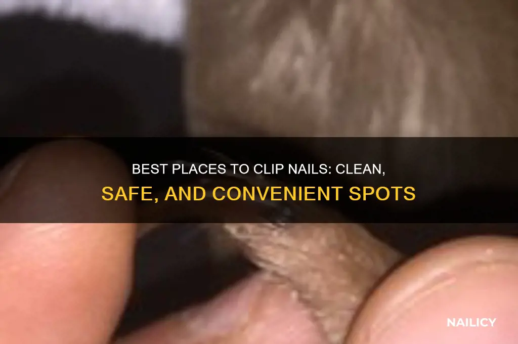 where to clip nails