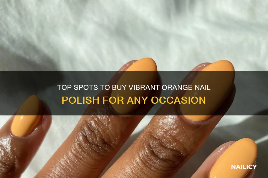 where to find orange nail polish