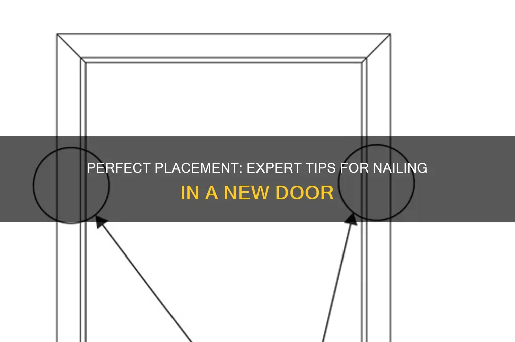 where to nail a new door in