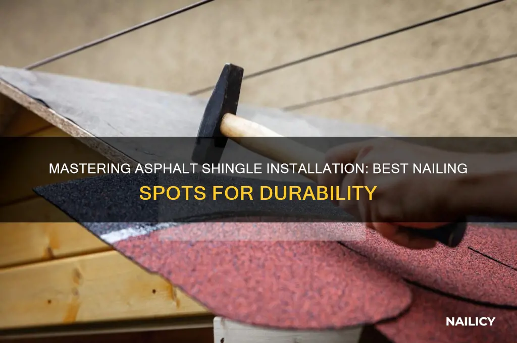 where to nail asphalt shingles