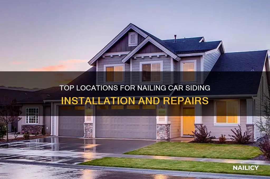 where to nail carsiding